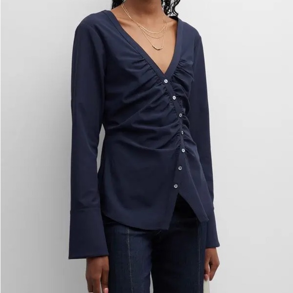 Cinq a Sept Carmen Top Navy size 10
